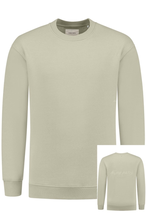 Pure Path loose fit sweaters crewneck ls