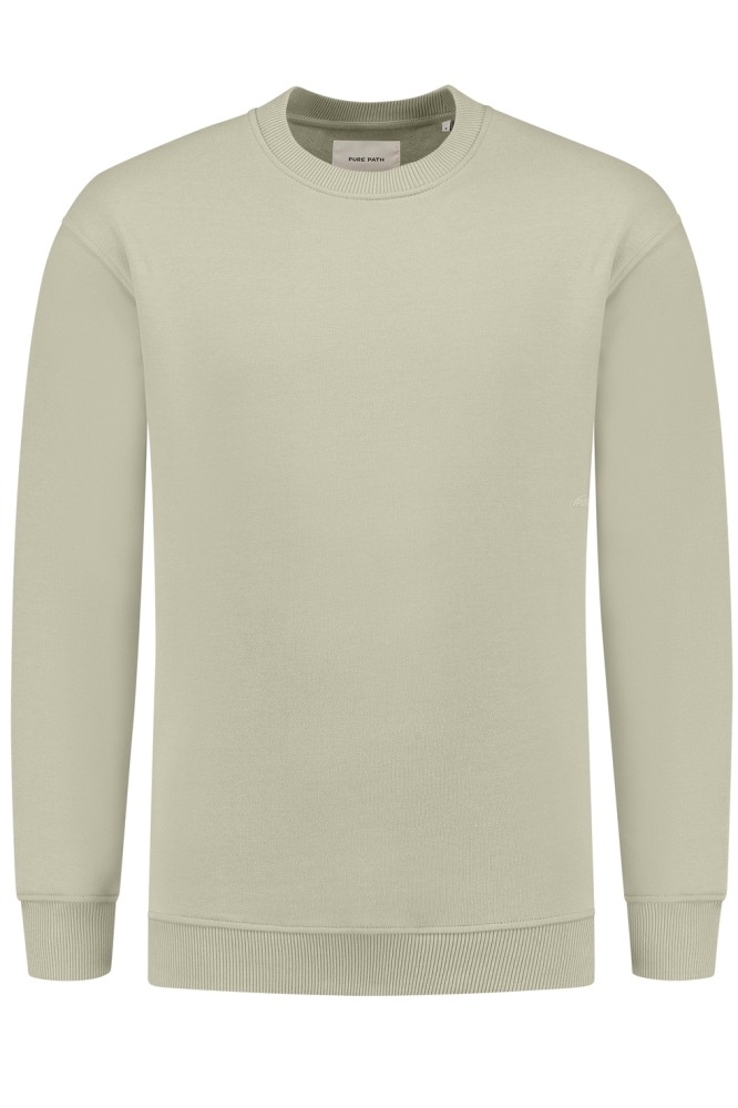 LOOSE FIT SWEATERS CREWNECK LS 24030308 08 LT ARMY