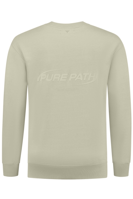 Pure Path loose fit sweaters crewneck ls