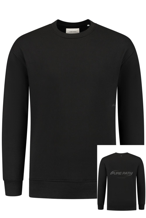 Pure Path loose fit sweaters crewneck ls