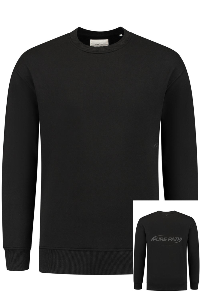 LOOSE FIT SWEATERS CREWNECK LS 24030308 02 BLACK