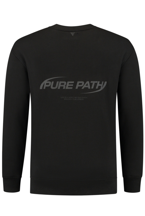 Pure Path loose fit sweaters crewneck ls