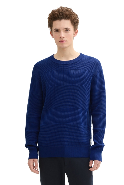 Tom Tailor structured crewneck knit