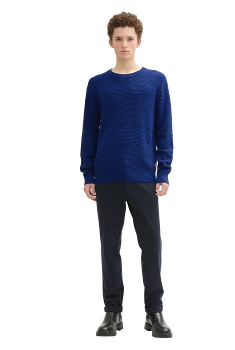 Tom Tailor structured crewneck knit