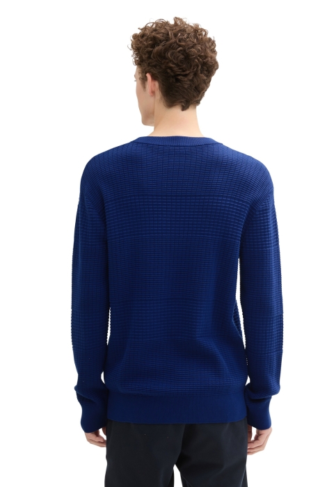 Tom Tailor structured crewneck knit