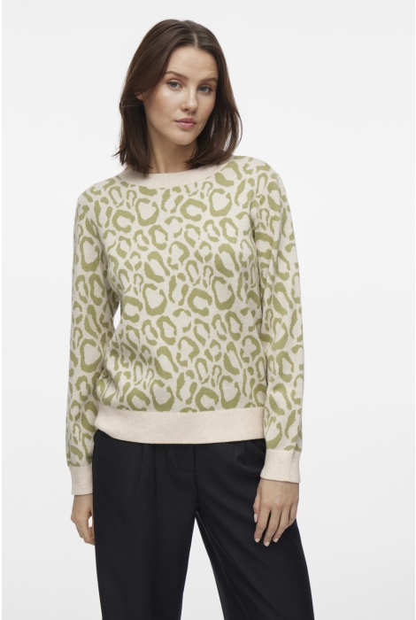 Vila viril l/s jacquard knit top/1