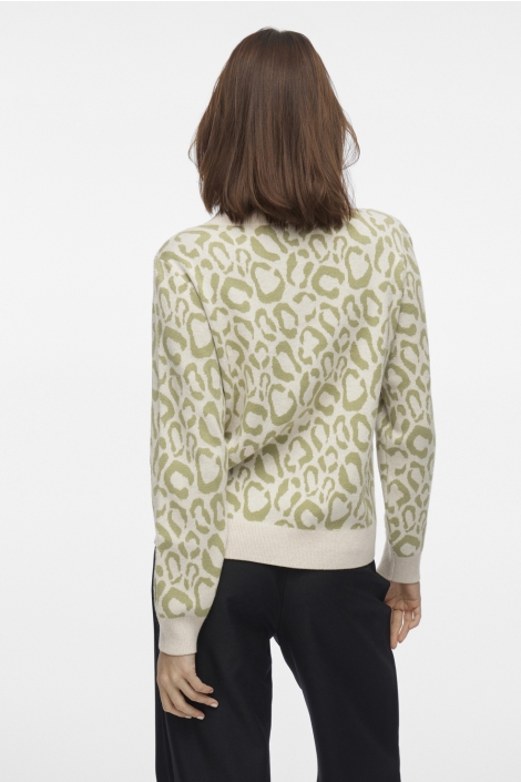 Vila viril l/s jacquard knit top/1