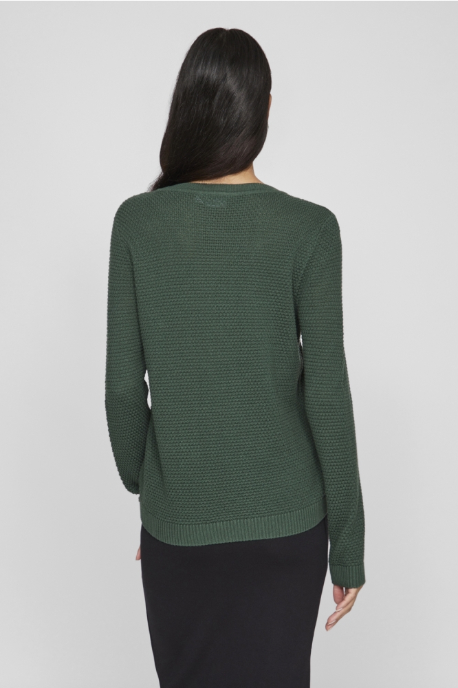 VIDALO O-NECK L/S KNIT TOP NOOS 14082767 Pineneedle