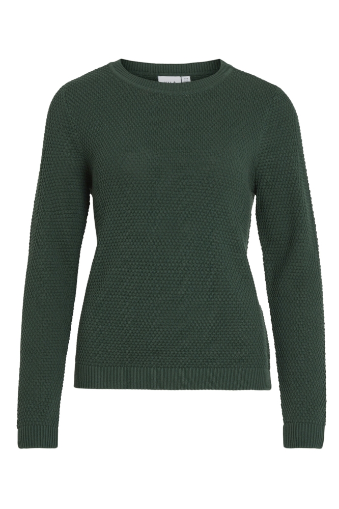 VIDALO O-NECK L/S KNIT TOP NOOS 14082767 Pineneedle