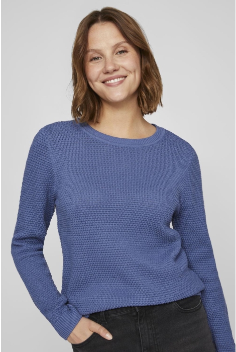 Vila vidalo o-neck l/s knit top- noos