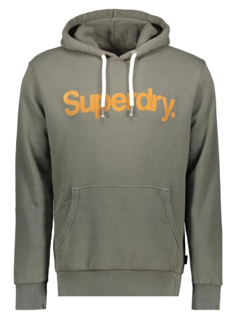 Superdry Trui CLASSIC CORE LOGO HOODIE M2013707A DARK KHAKI