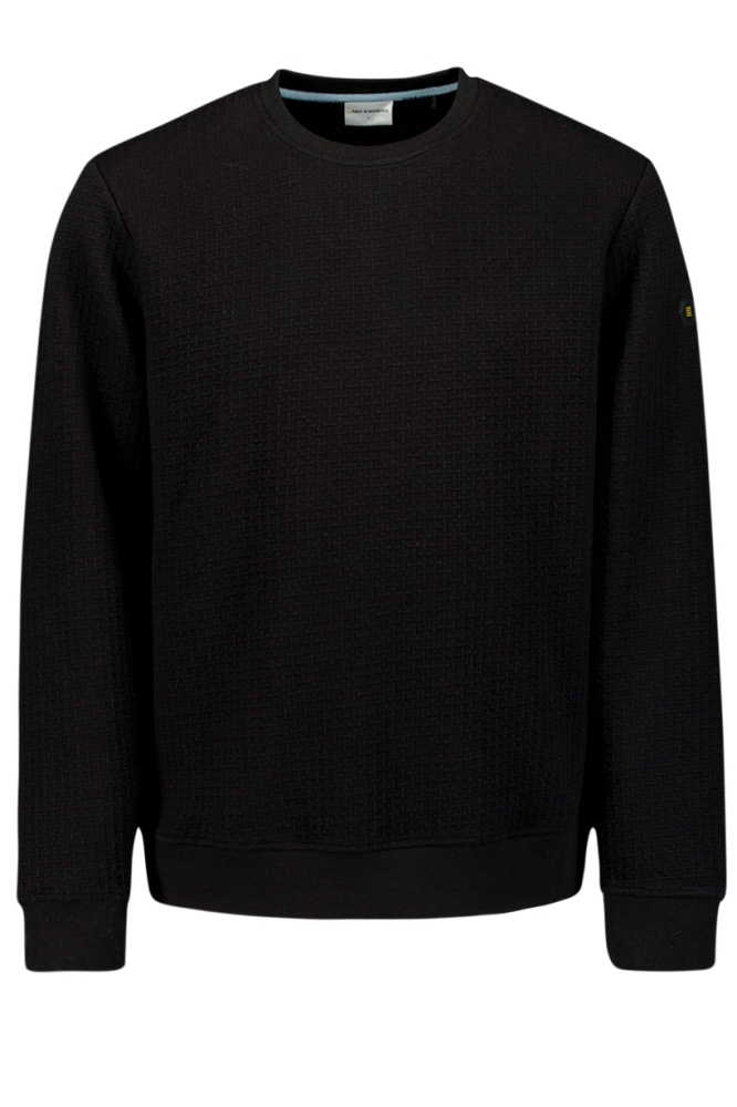 SWEATER MET STRUCTUUR 25100908 020 BLACK