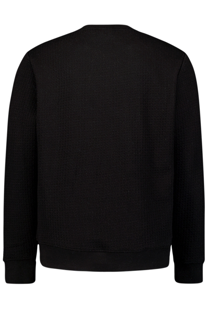 SWEATER MET STRUCTUUR 25100908 020 BLACK