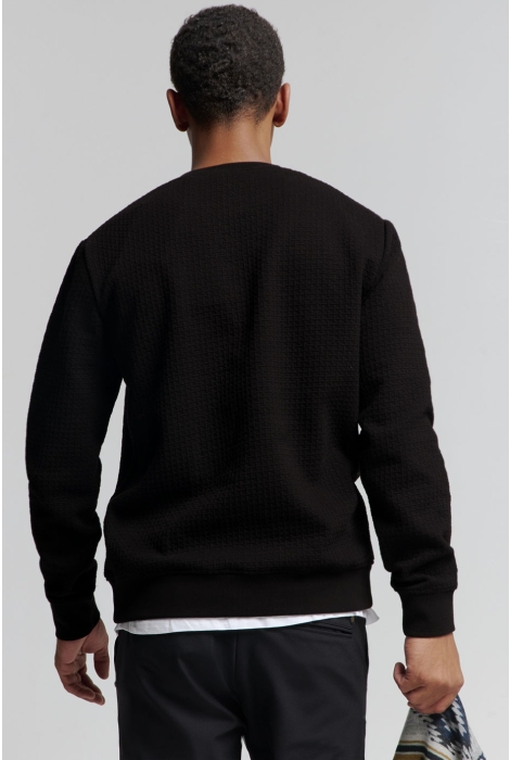 NO-EXCESS sweater crewneck double layer jacqu