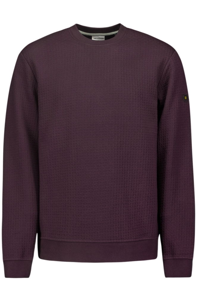 SWEATER MET PATROON 25100908 083 AUBERGINE