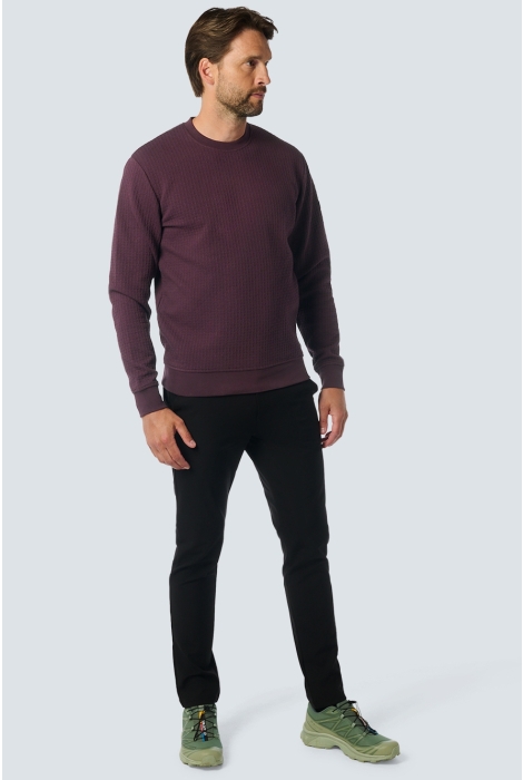 NO-EXCESS sweater crewneck double layer jacqu