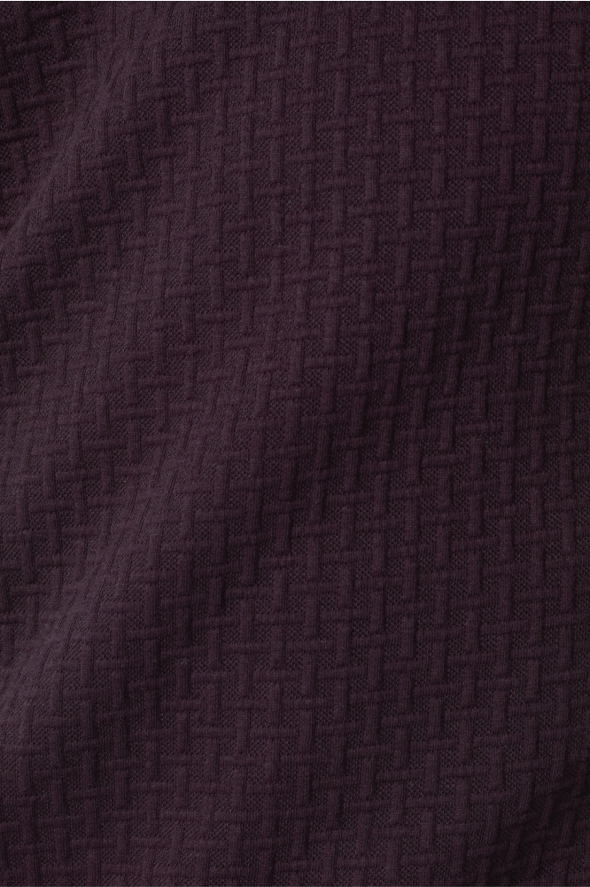 SWEATER MET PATROON 25100908 083 AUBERGINE