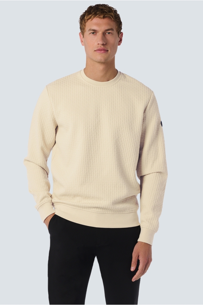 SWEATER MET STRUCTUUR 25100908 122 CEMENT