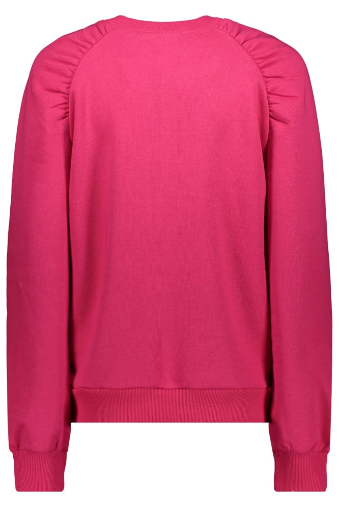 SWEATSHIRT MET PLOOIEN 42600 41 Cerise