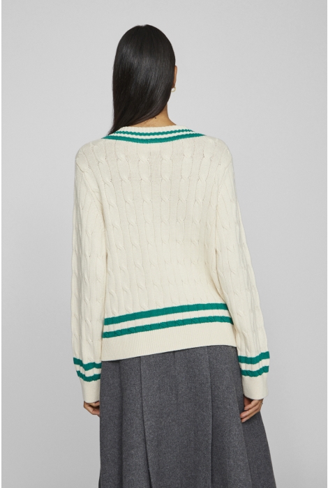 Vila visena l/s v-neck knit pullover