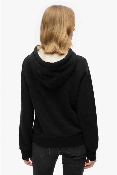 Superdry luxe metallic logo hoodie