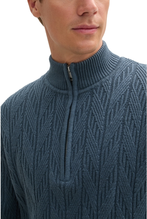 Tom Tailor structured cable knit troyer