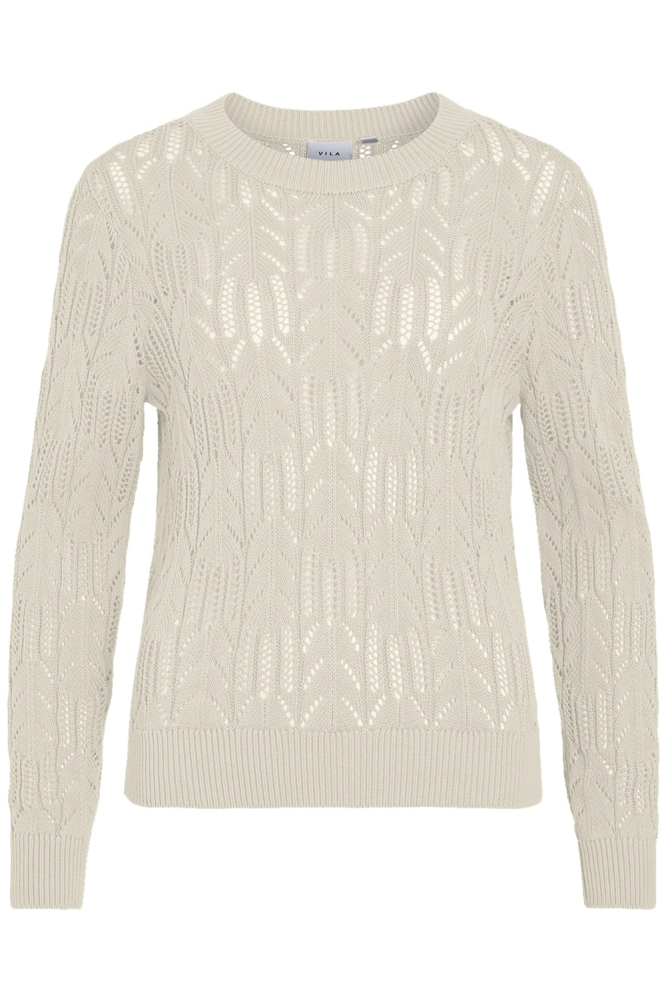 VICOTTI O-NECK L/S KNIT TOP 14102684 BIRCH