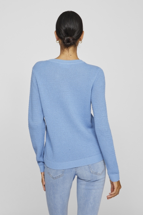 Vila vidalo o-neck l/s knit top- noos