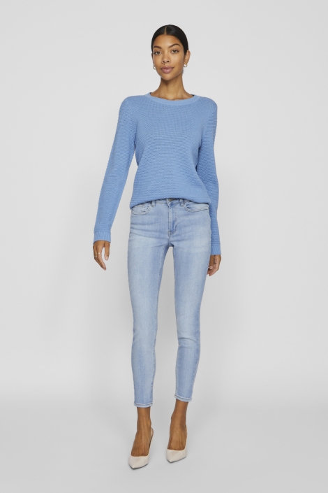 Vila vidalo o-neck l/s knit top- noos