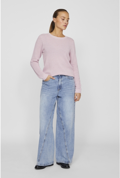 Vila vidalo o-neck l/s knit top- noos