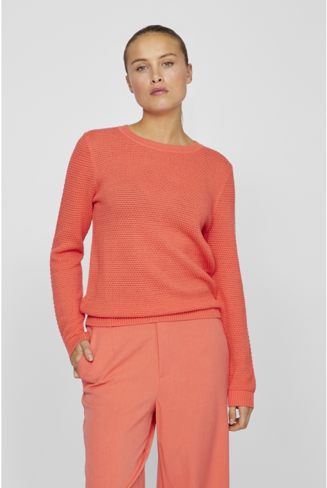 Vila vidalo o-neck l/s knit top- noos