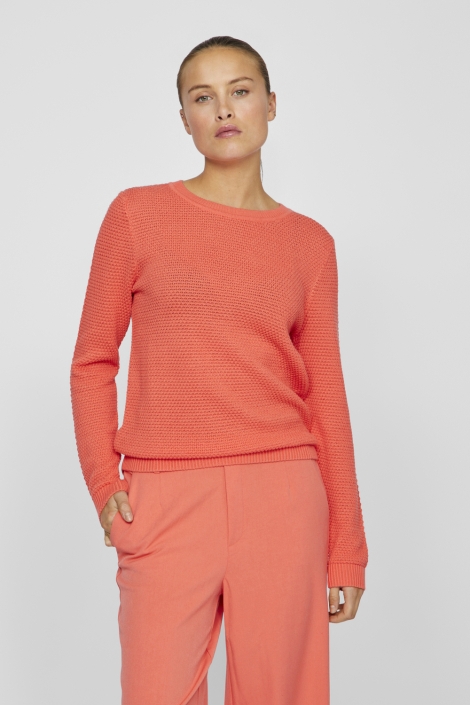 Vila vidalo o-neck l/s knit top- noos