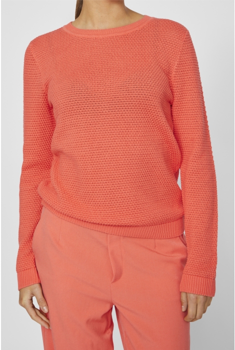 Vila vidalo o-neck l/s knit top- noos