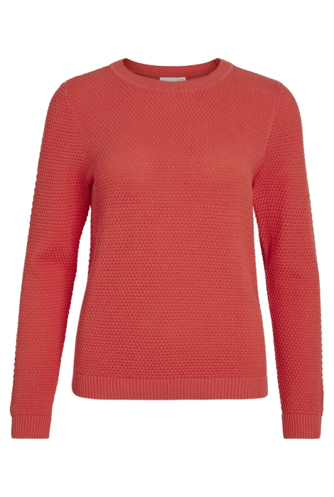 Vila vidalo o-neck l/s knit top- noos