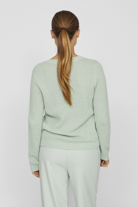 Vila vidalo o-neck l/s knit top- noos