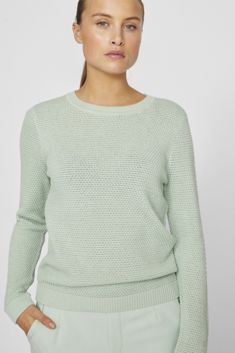 Vila vidalo o-neck l/s knit top- noos