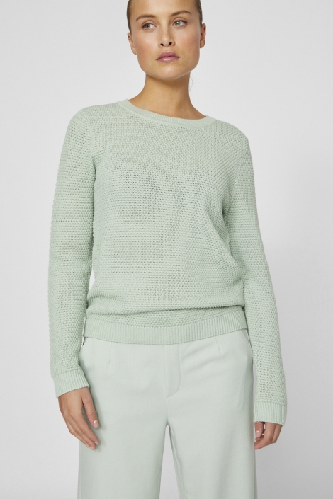 Vila vidalo o-neck l/s knit top- noos