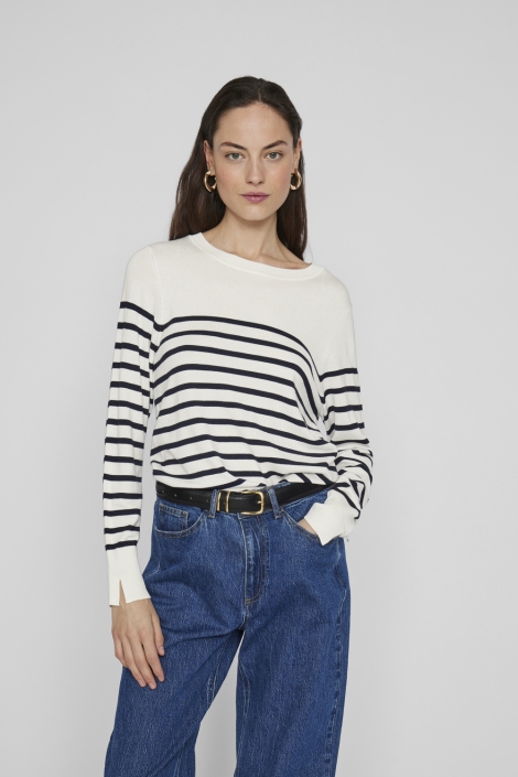 Vila viwennie o-neck l/s knit top