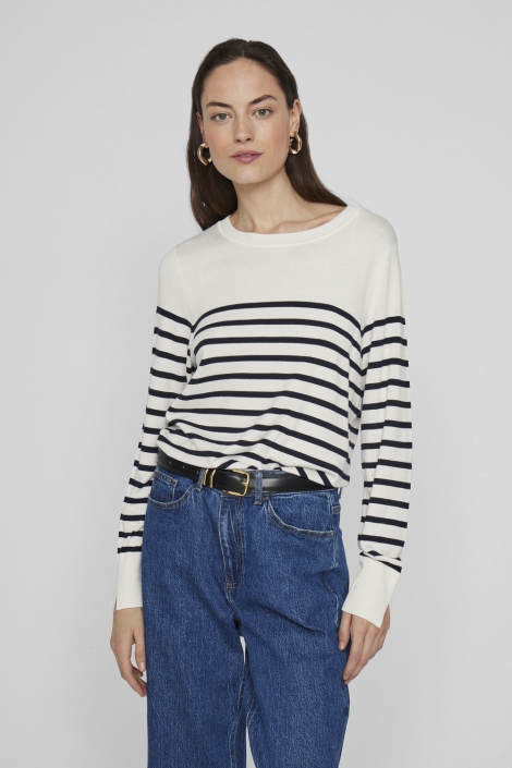 Vila viwennie o-neck l/s knit top