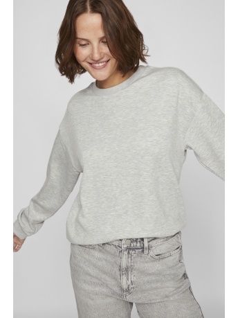 Vila Trui VISANDY L/S SWEAT TOP - NOOS 14103140 Light Grey Melange