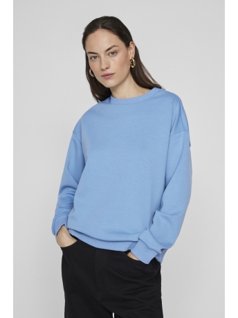 Vila Trui VISANDY L/S SWEAT TOP - NOOS 14103140 Blissful Blue