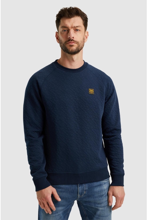 PME legend crewneck cable jacquard sweat