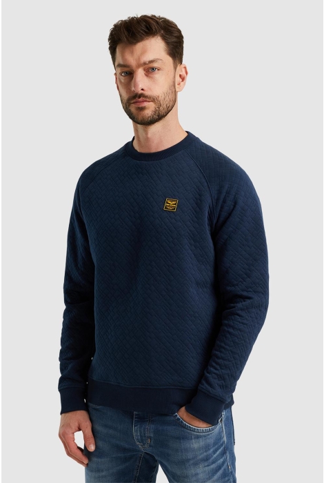 PME legend crewneck cable jacquard sweat