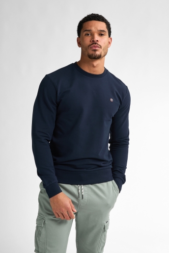 Petrol Industries Trui SWEATER ROUND NECK M ROS SWR002 5178 Navy Blue