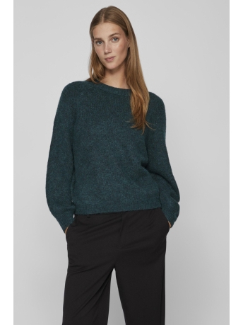 Vila Trui VIJAMINA O-NECK L/S KNIT TOP - NOOS 14074463 PONDEROSA PINE/ MELANGE