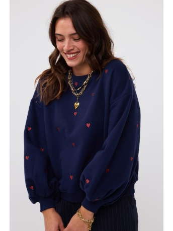 Ydence Trui SWEATER HEARTS WS2428 Navy