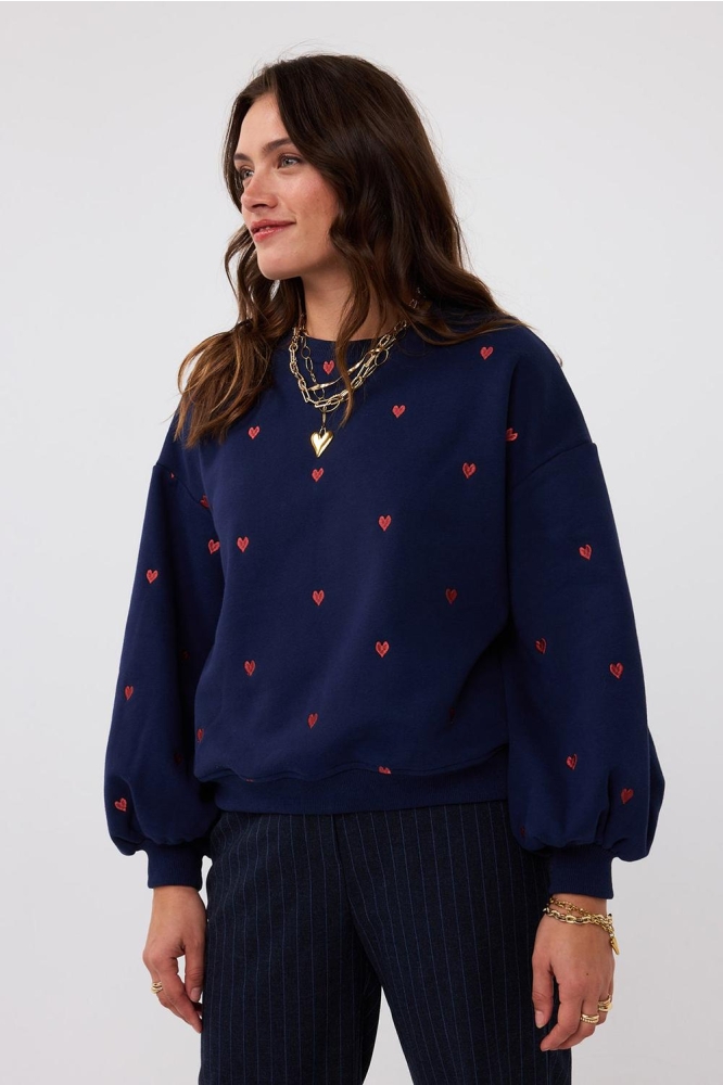 SWEATER HEARTS WS2428 Navy