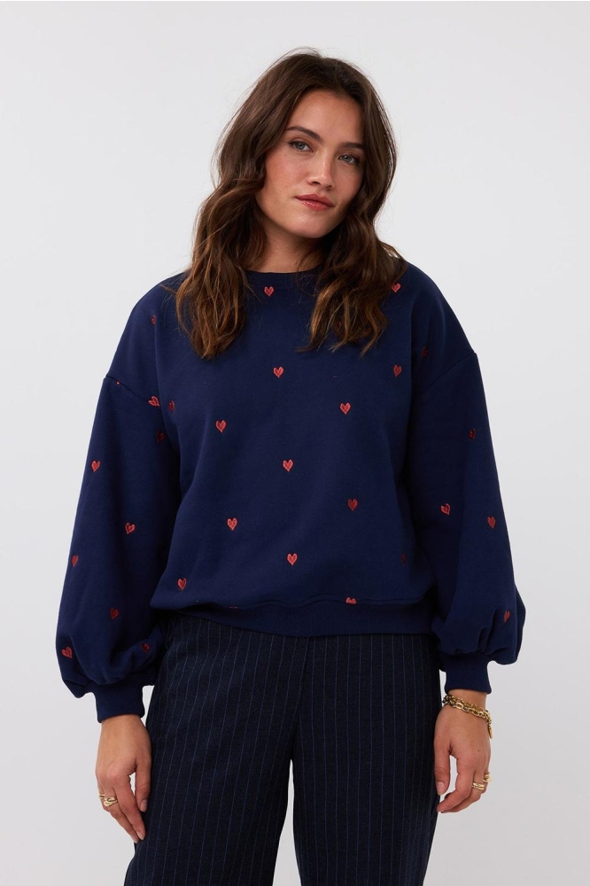 SWEATER HEARTS WS2428 Navy