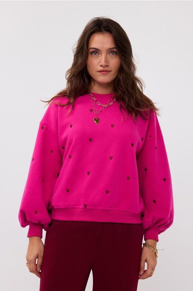 SWEATER HEARTS WS2428 Hot Pink