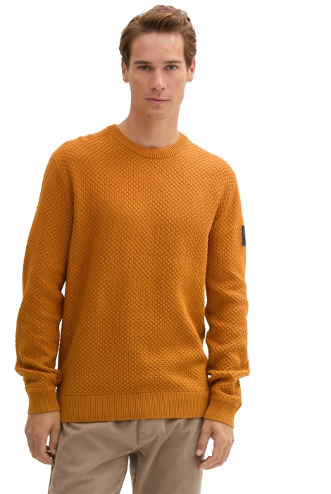 Tom Tailor structured crewneck knit